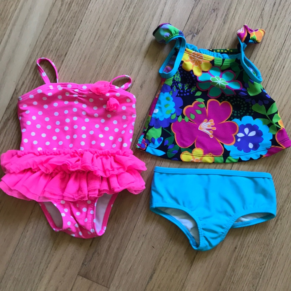 Carters and Old Navy bathing suits size 3-6 months